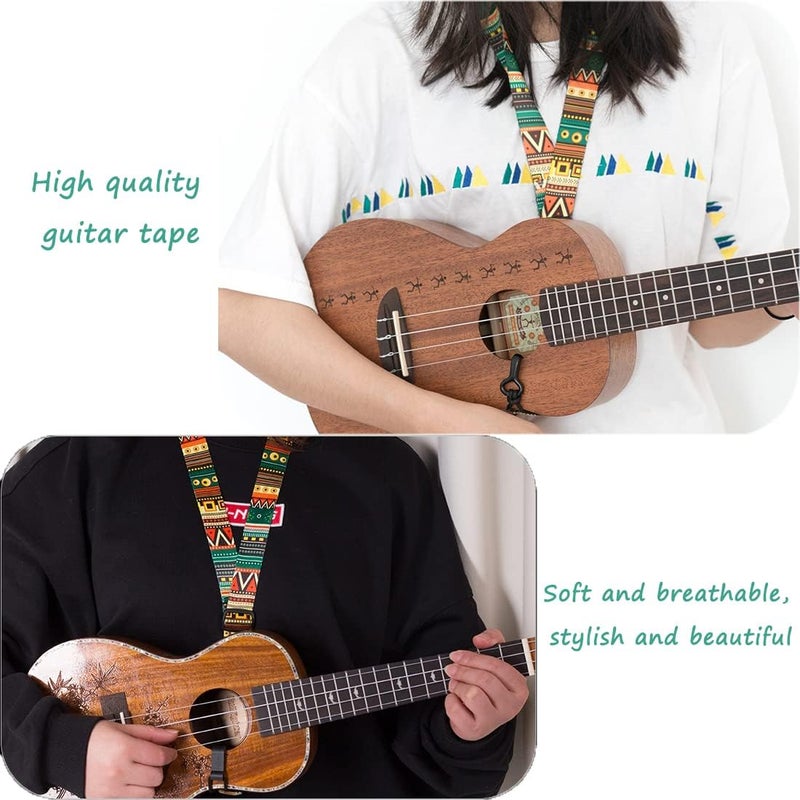 DreamAug Ukulele Strap, Adjustable Mayan Style Ethnic Guitar Strap with Clip, 23"-55" ï¼Œfor Acoustic Guitar, Electric Guitar, Bass, and Ukulele - Image 4