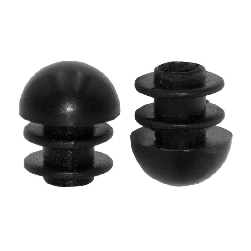Flyshop 16-Pack Plastic End Caps Round Tube Inserts Black Furniture Glides Table Chair Leg Caps (Fit Round Tube With 1/2"", 13 Mm Outside Diameter) - Image 1