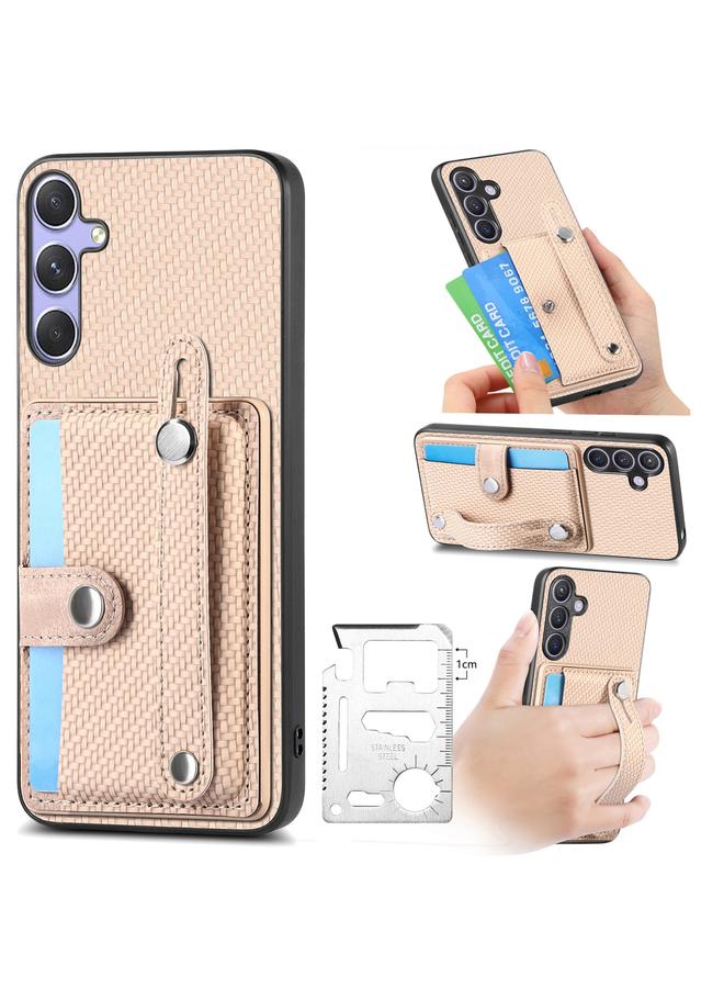 اس-توب جراب لهاتف Samsung Galaxy S25 Ultra 5G مزود بمسند معصم ومحفظة وغطاء خلفي للهاتف مع سكين أداة - Image 1