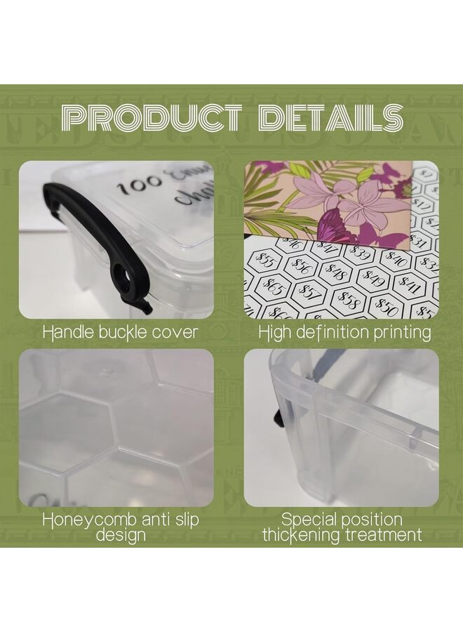 100 Envelope Challenge Box, Cash Stuffing Envelopes, Budgeting Planner, Saving Money, Easy and Fun Way for 100 Day Envelope Challenge Kit - Image 4