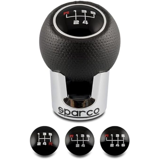 rayihni Sparco Manual Gear Shift Knob Lazio ComadoBlack Universal - Image 4