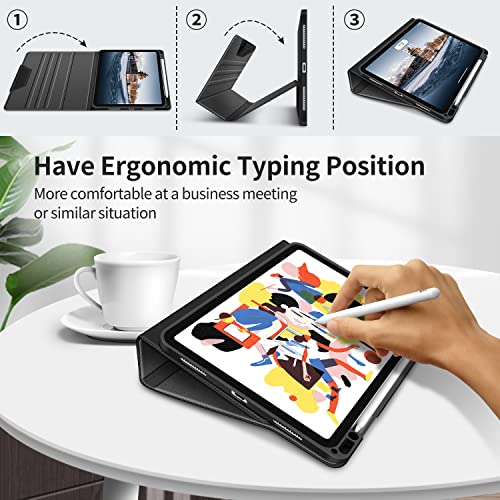 H HOLIMET Case for iPad Air 11" M3 (2025)/ M2 (2024)/ iPad Air 4th & 5th Generation10.9 Inch 2022/2020 Soft Back Shockproof Protective Cover with Pencil Holder Vegan Leather Auto Sleep/Wake - Image 5