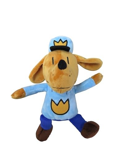 MerryMakers Dog Man Soft Plush Toy 95Inch from Dav Pilkeys Dog Man Graphic Novel Book Series - Image 1