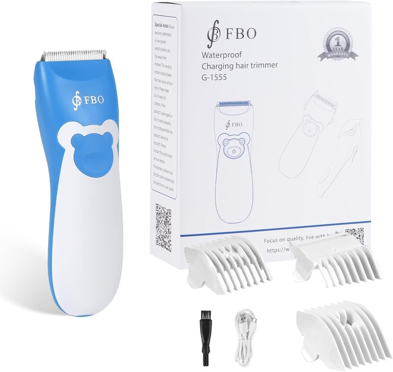 FBO bikini trimmer kit,body hair and beard trimmer,baby hair clipper,kids hair clipper,Multi-function trimmer,wet and dry,Super Quiet,cordless,rechargeable,ceramic blades,sharp,durable,smooth,painless - Image 1