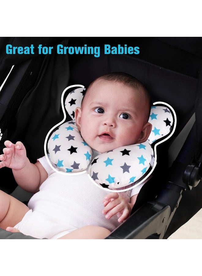 KAKIBLIN Baby Neck Pillow, Upgraded Baby Support Pillow, Baby Neck Support Pillow for Carseat, Newborn Neck Support for Car Seat, Pushchair, Travel - Image 4
