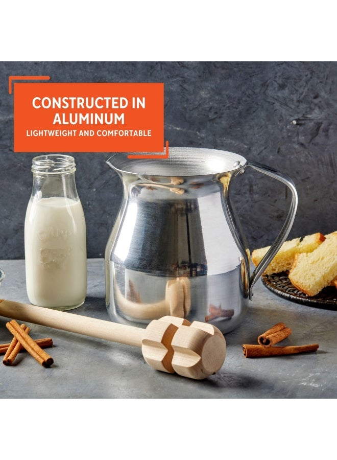 Imusa إيموسا ألومنيوم 2 كوارت شوكولاتيرا فضي - Image 3