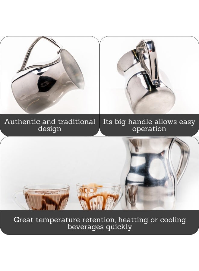 Imusa إيموسا ألومنيوم 2 كوارت شوكولاتيرا فضي - Image 2