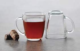 Varahry Crystal Clear Square 205ML Tea Coffee Glass Cup Set of 6 - Image 5