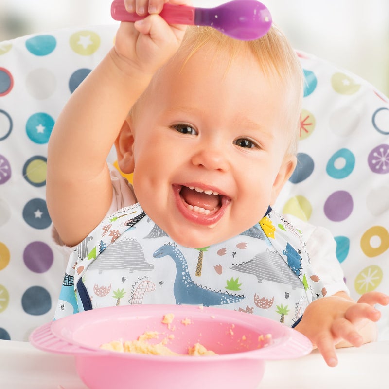 🧸 مريلة تغذية بأكمام طويلة الرضع - Image 2