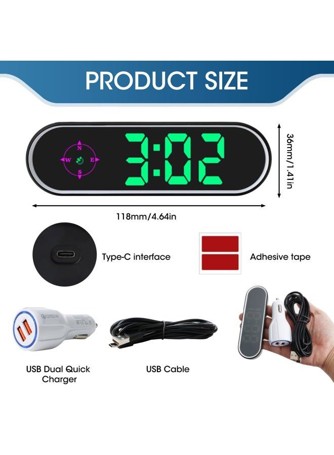 GUGUMO GPS Digital Speedometer for Car MPH, Universal HUD Speed Meter with LED Large Font & USB Cable, Plug and Play for Truck Motor SUV Golf Cart All Vehicles (Contain Car Charger Adapter) - Image 4