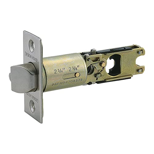 Design House 790782 Adjustable 2-Way Square Corner Replacement Entry Latch Satin Nickel - Image 1