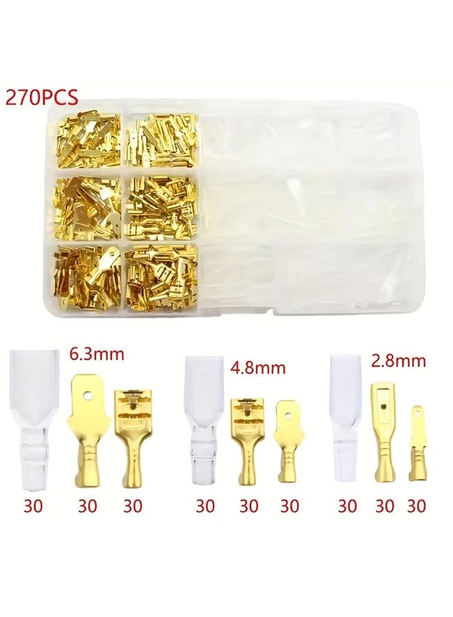 270pcs Crimping Pliers Kit Wire Stripping Cutting Manual Tool Multi Connector - Image 2