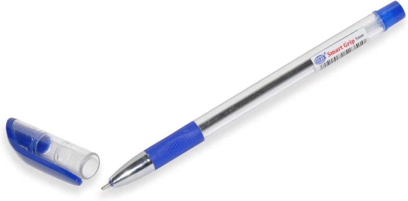 50-Piece FIS Smart Grip Ballpoint Pens 1.0mm Blue - FSBPSG01BL