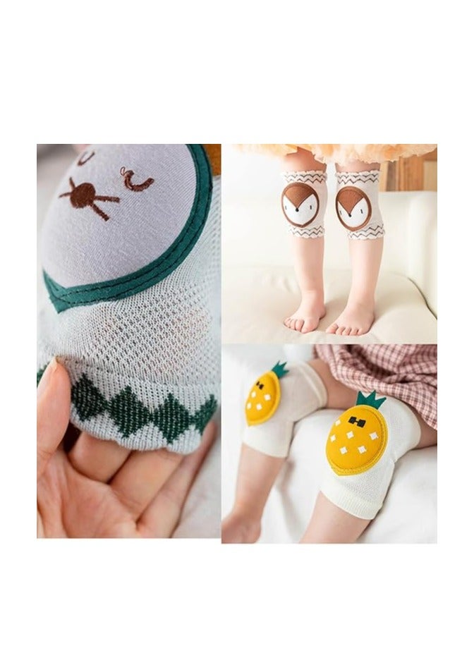 Oasisgalore 4 Pairs Baby Knee Pads for Crawling，Anti Slip Soft Knee Pads Unisex for 0-4 Years Baby - Image 3