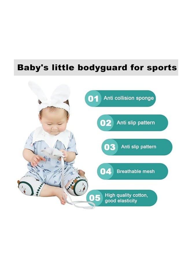 Oasisgalore 4 Pairs Baby Knee Pads for Crawling，Anti Slip Soft Knee Pads Unisex for 0-4 Years Baby - Image 5