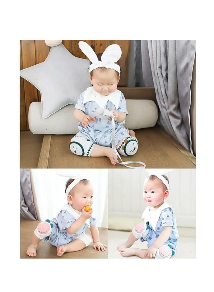 Oasisgalore 4 Pairs Baby Knee Pads for Crawling，Anti Slip Soft Knee Pads Unisex for 0-4 Years Baby - Image 2