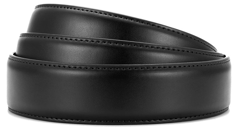 CHAOREN Ratchet Belt Replacement Strap 1 3/8”, Leather Belt Strap for 40MM Slide Click Buckle - Image 4