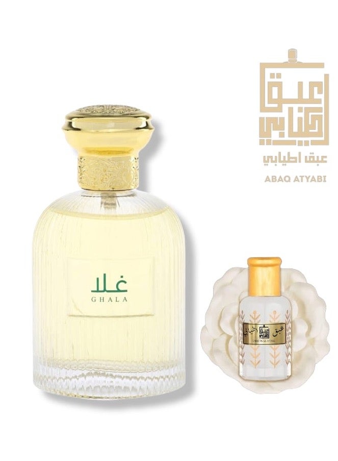 ABAQ ATYABI Oud perfume for unisex with a touch of white musk, 100 ml 
