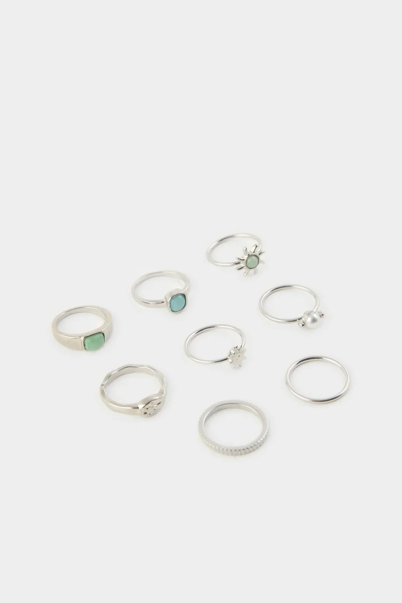 ديفاكتو Woman 8 Piece Rings