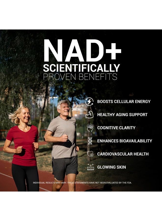 Outtcom NAD+ Supplement w/ Resveratrol, B12, Phosphatidylcholine & Bioperine – 900mg NAD+ Capsule, 60 Vegan, Non-GMO, Gluten-Free Capsules – Cellular Energy, Bioavailability, Liposomal NAD+ & NMN Alternative - Image 2
