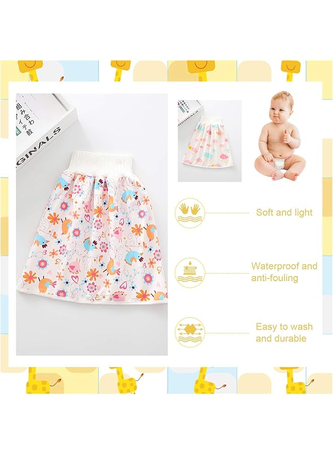سراويل حفاضات للأطفال، سراويل تدريب قطنية، تنورة حفاضات قصيرة، حفاضات قماشية مقاومة للماء، وقت الليل - Image 5