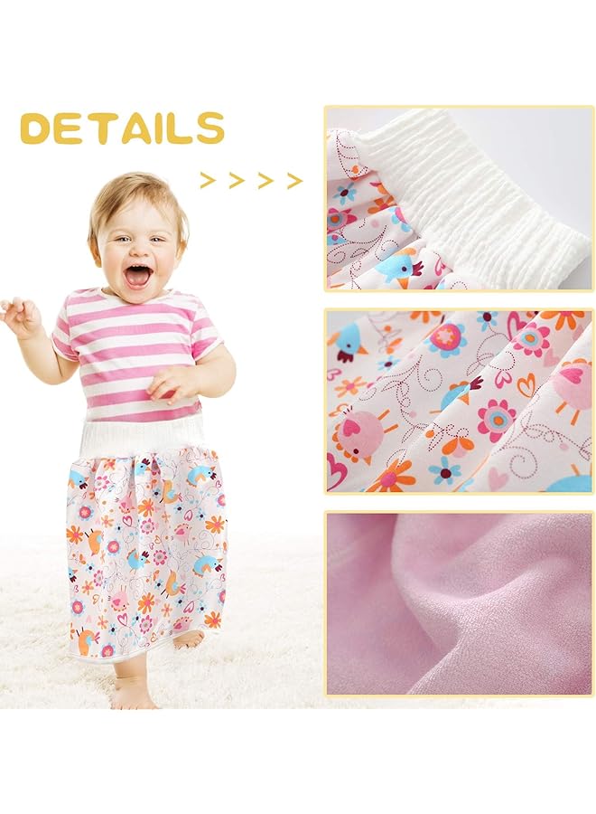 سراويل حفاضات للأطفال، سراويل تدريب قطنية، تنورة حفاضات قصيرة، حفاضات قماشية مقاومة للماء، وقت الليل - Image 2