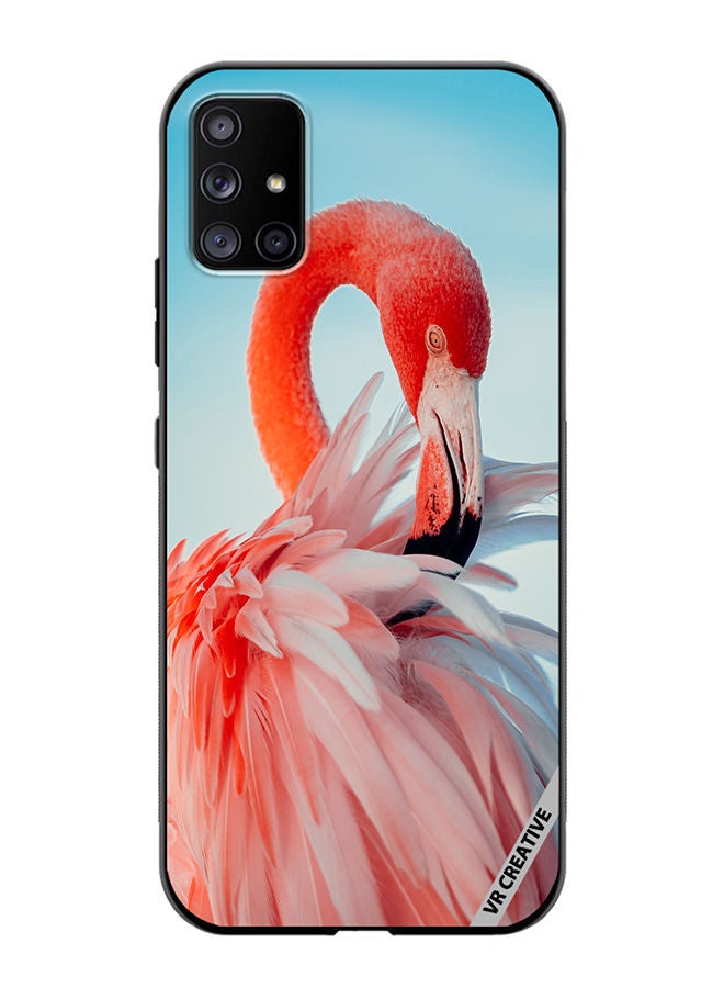 VR CREATIVE Protective Case Cover For Samsung Galaxy A71 5G Flamingo Design Multicolour - Image 1