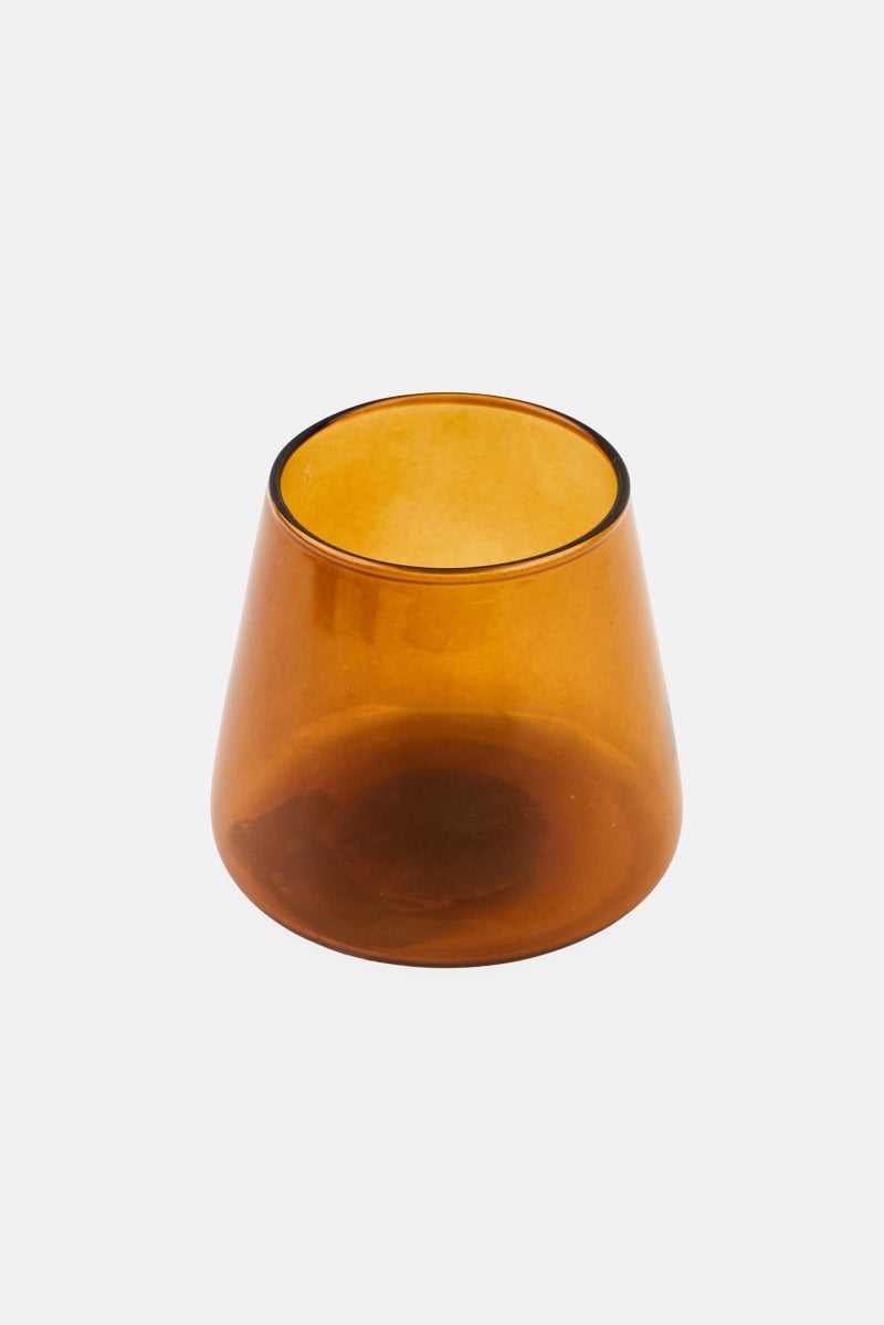 Muy Mucho Elise Stemless Wine Glass, Brown  - Image 1