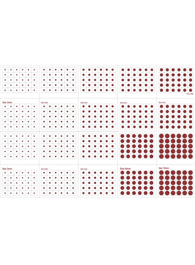 Vama Fashions Forehead maroon All Size Bindis for Ladies Bindi for Women & Girls (Multi Size,Pack of 600 Bindis) - Image 1