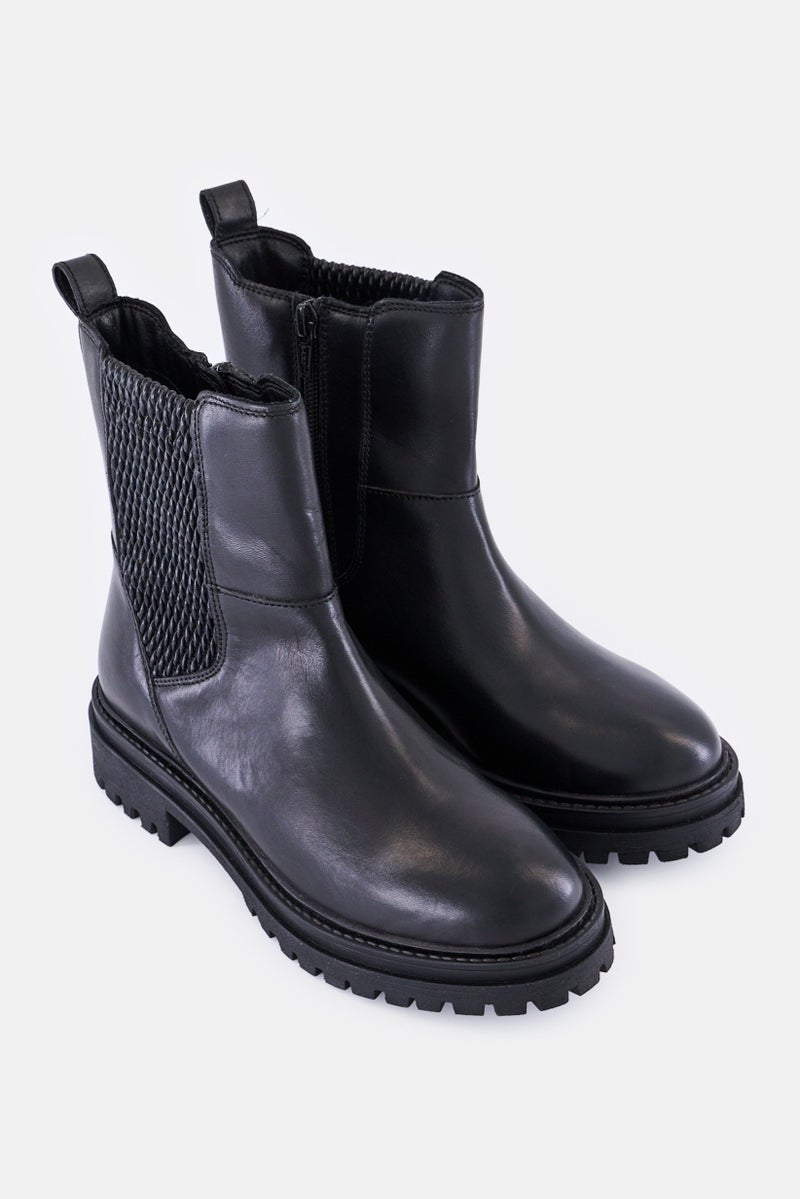 GEOX Women Iridea Zip Up Ankle Boots, Black - Image 2