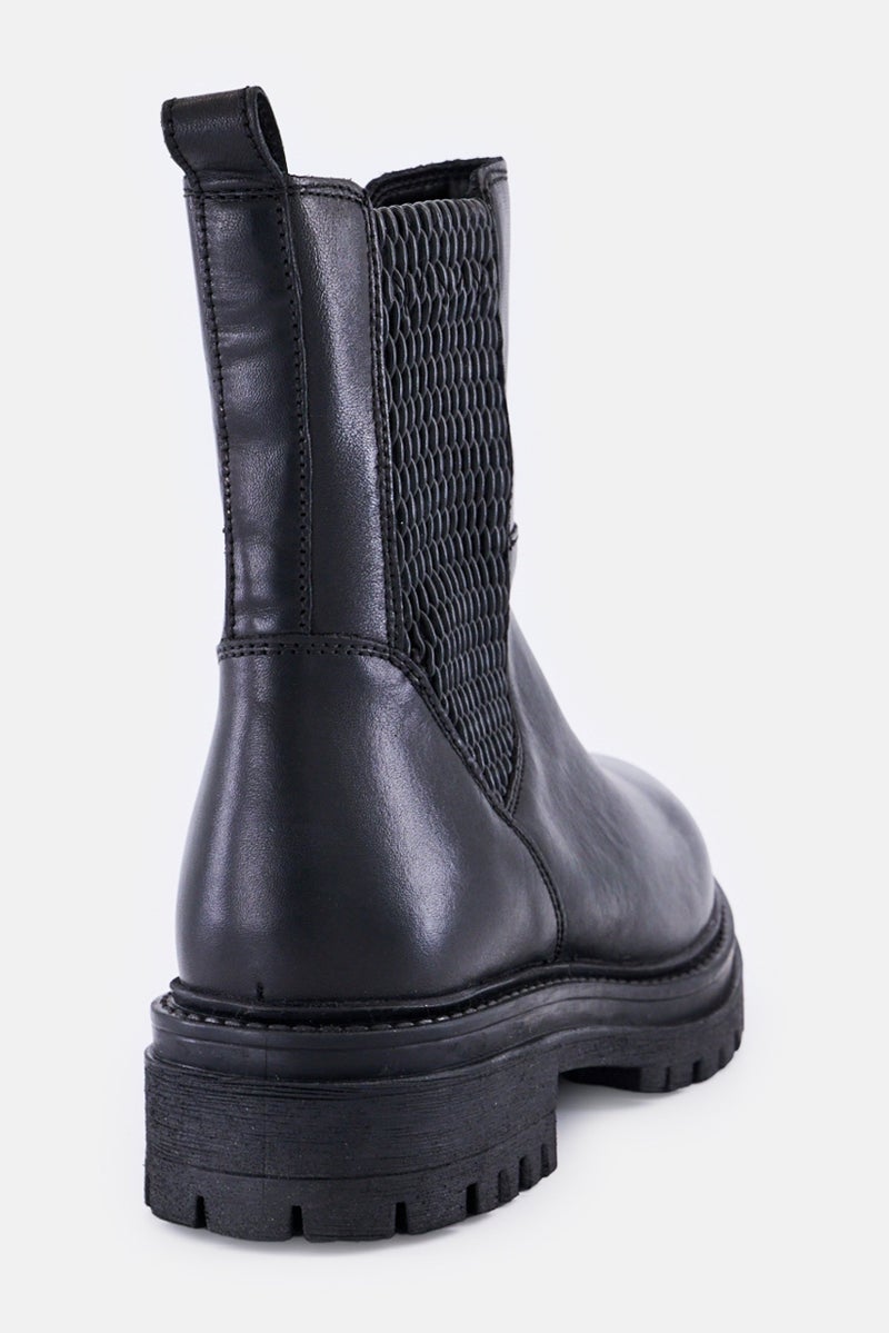 GEOX Women Iridea Zip Up Ankle Boots, Black - Image 3