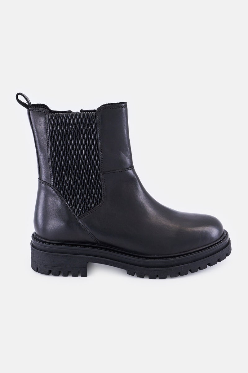 GEOX Women Iridea Zip Up Ankle Boots, Black - Image 4