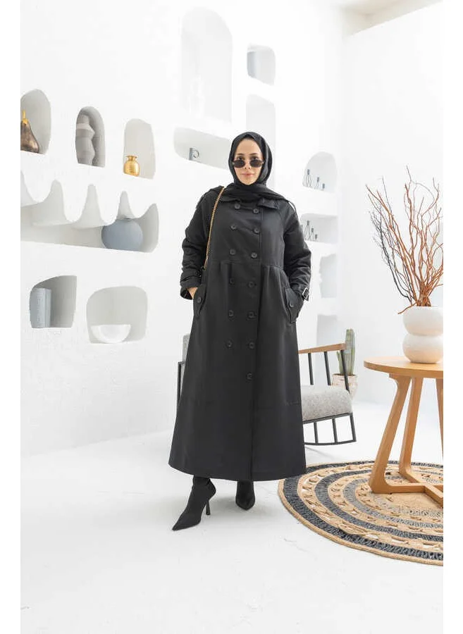 Neways 6632-REGLAN Sleeved Pleated Lens Jacket Black