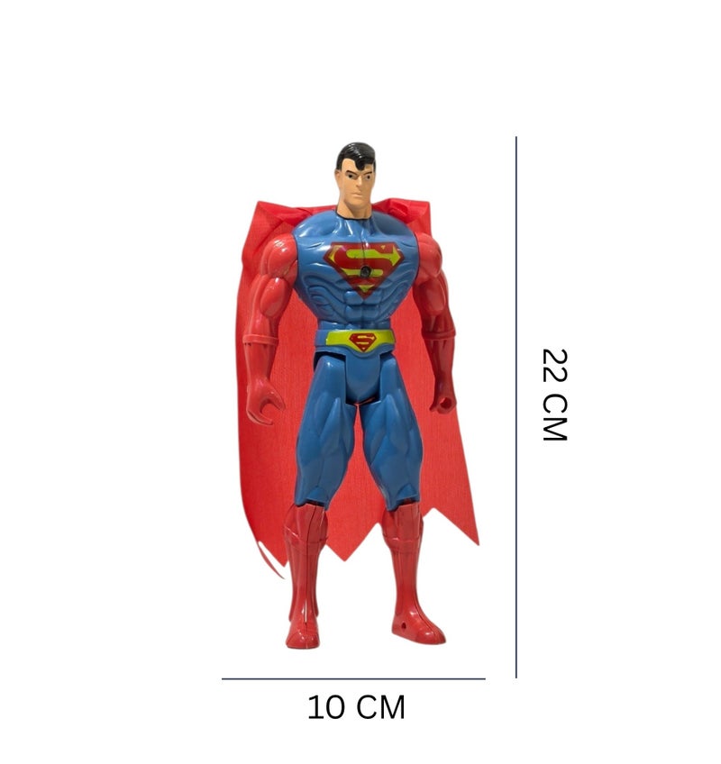 The Super Heroes Classic Superman Action Figure Toy  – 22cm High-Detail Kids Articulated Figurine - Image 2