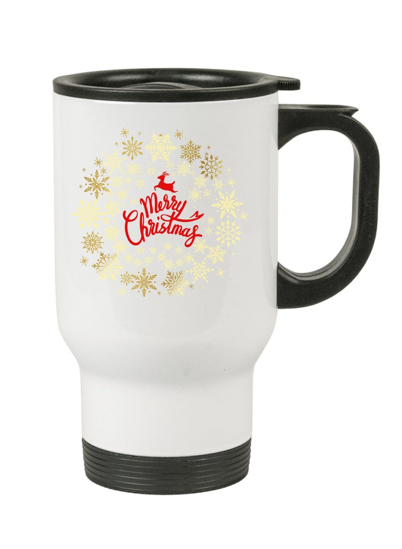 PRINTSHOP4ME Stainless Steel Travel Mug Suitable Gift for Christmas and printed with Christmas theme (Design 10) - Image 1