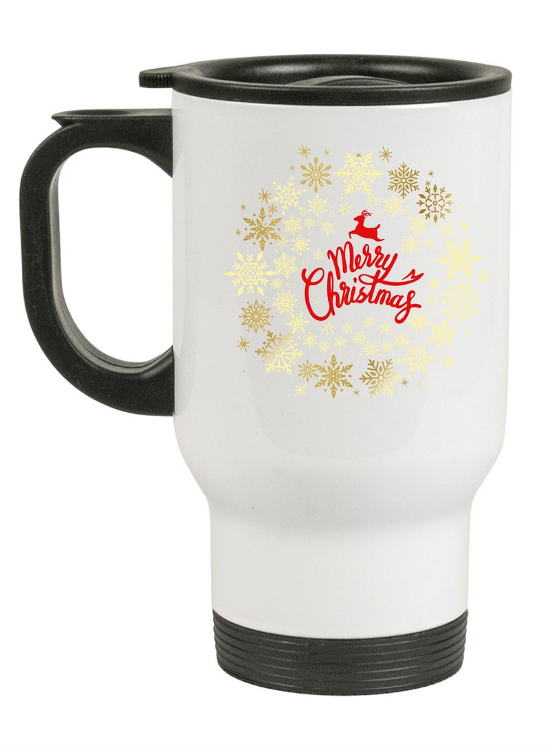 PRINTSHOP4ME Stainless Steel Travel Mug Suitable Gift for Christmas and printed with Christmas theme (Design 10) - Image 2