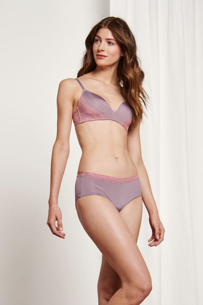 Tchibo Women 2 Piece Plain Panty, Mauve - Image 1