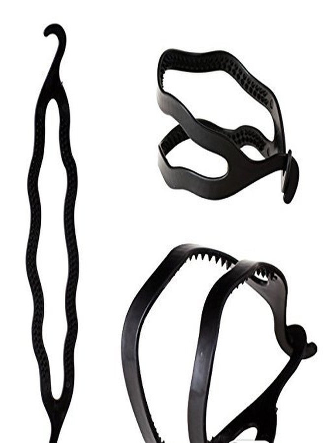 StayBuy™ Set of 2 Small Or Medium Size Styling Clip Bun Maker Juda Maker Hair Acessories (Black) - Image 2