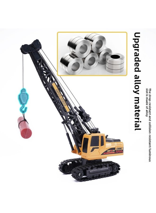 Explosions Remote Control Alloy Crane Crane Large Children's Toy Car Simulation Engineering Car-Colour: Alloy Remote Control Crane-color Box-Proportion:4 Lithium Batteries + 2 Aa Batteries + 1 Screwdriver  - Image 5