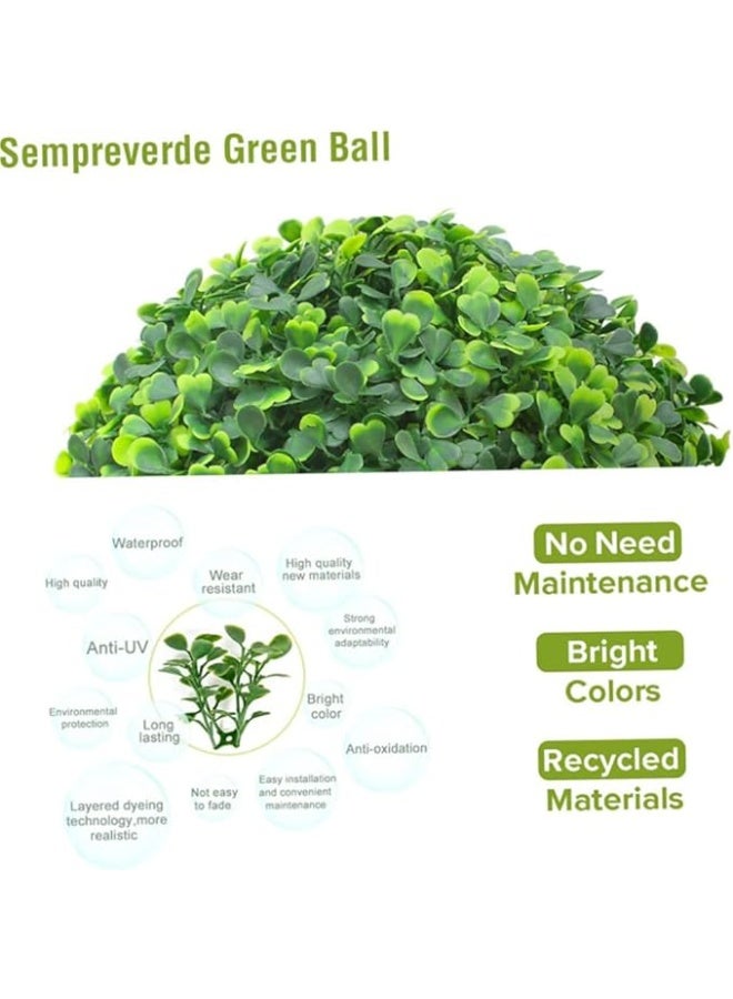 كرات زخرفية من خشب البوكس الاصطناعي – مثالية للمساحات الداخلية والخارجية - Image 3