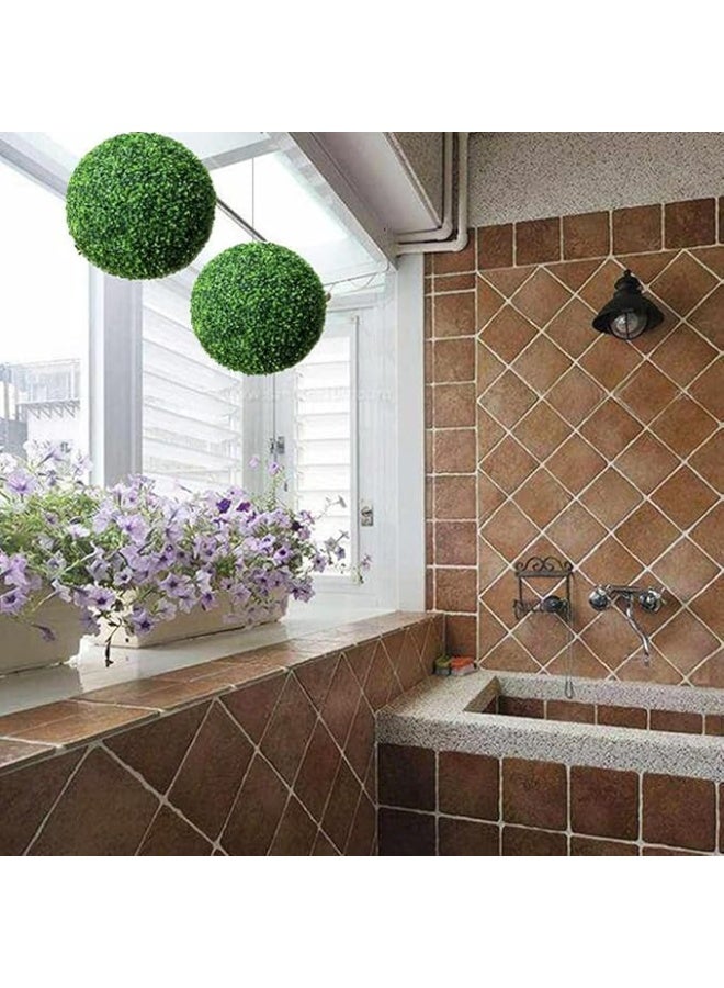 كرات زخرفية من خشب البوكس الاصطناعي – مثالية للمساحات الداخلية والخارجية - Image 4