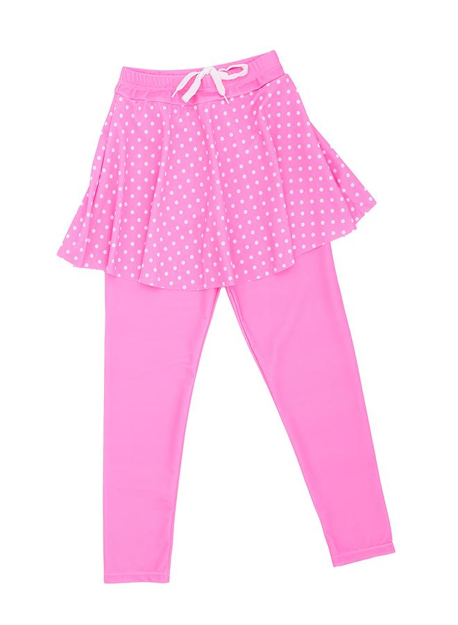 بيبي كلو فلامنجو طقم سباحة قطعتين للبنات مع تنورة وسروال ضيق - Image 4