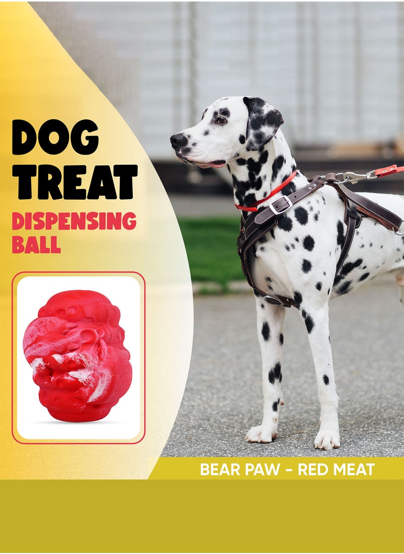 CHEWY BONE Large dog ball treat dispensing rubber dog toy for big dogs  - Image 2