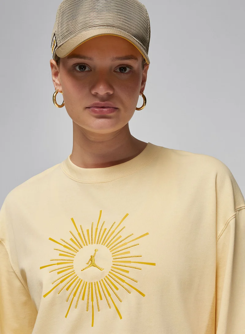 Jordan W J FLT LS OPTIMISM OS TEE