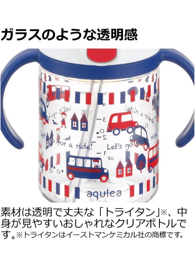 Richell Aqulea Outing Straw Mug 200ml Pink - Image 2