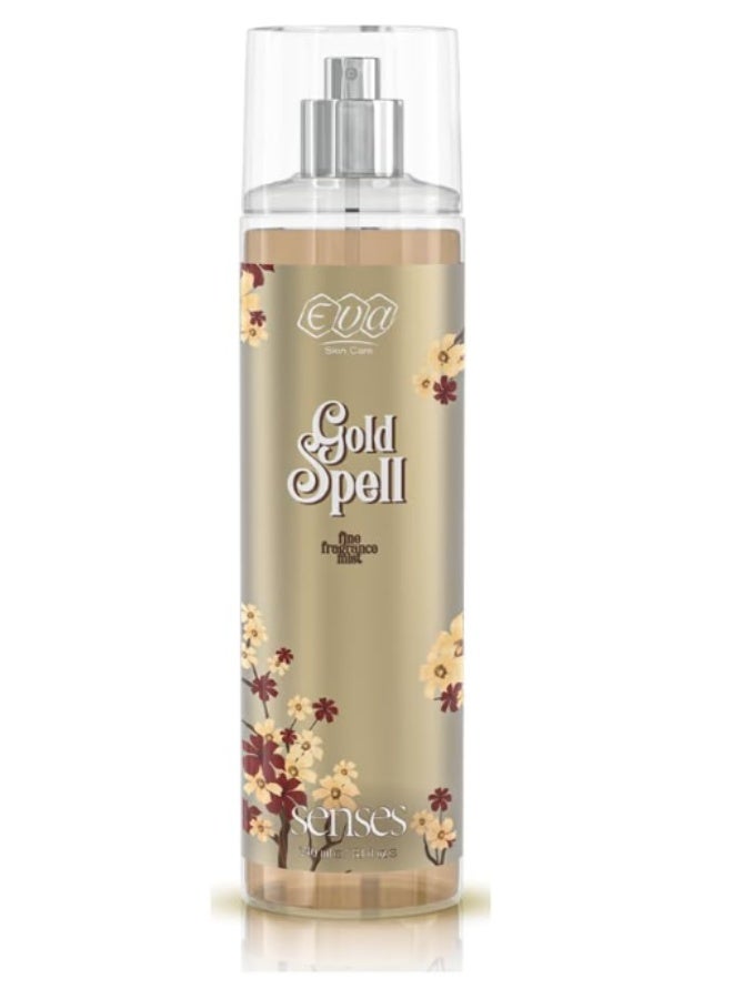 Eva Skin Care Senses Body Splash - Gold Spell 240 ml - Image 1