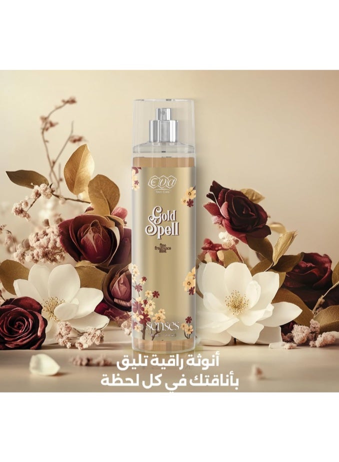 Eva Skin Care Senses Body Splash - Gold Spell 240 ml - Image 2