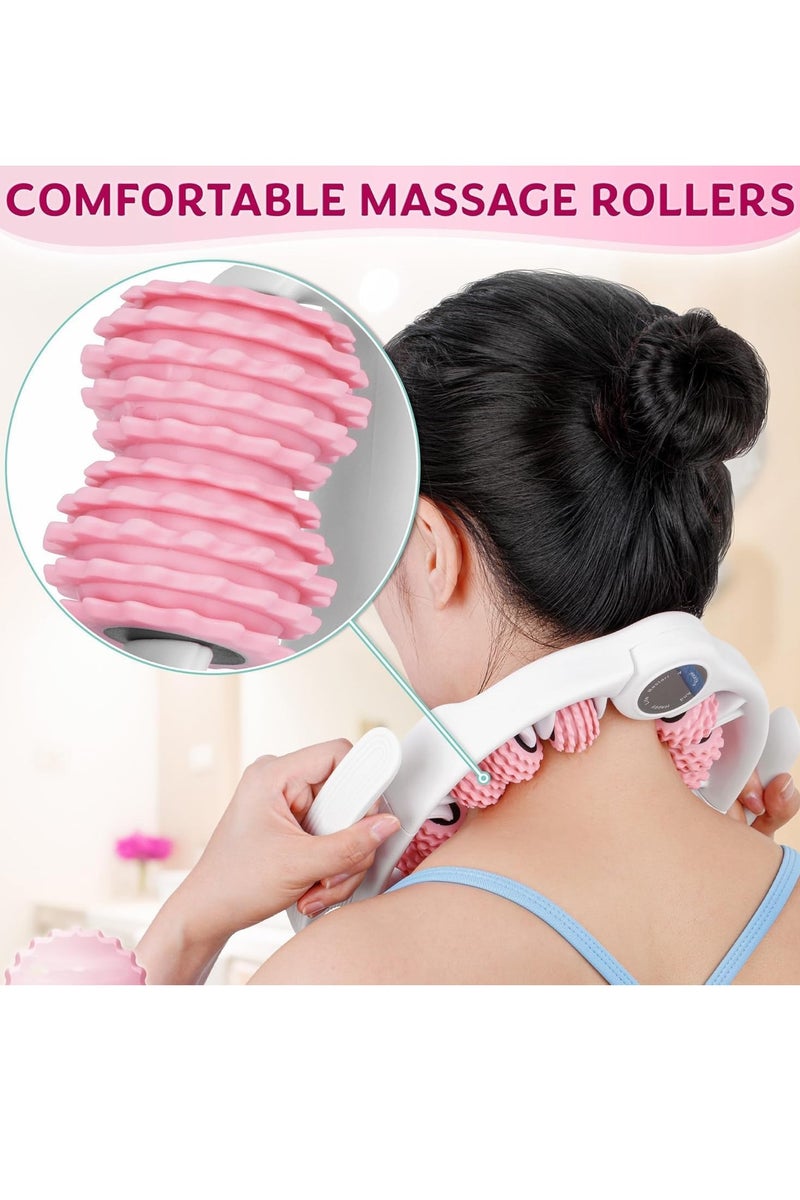 Hicomony Waist and Leg slimming roller, Foam Roller - Fat Mass Massager,a Muscle Massage Tool for Thighs, Calves and arms,fitness 14-Wheel Yoga Massage, Soothes Calf Muscles, Souvenir for Women and Mothers  - Image 4
