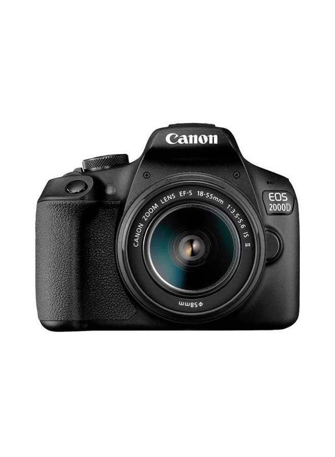 كانون هيكل كاميرا رقمية SLR EOS 2000D باللون الأسود + طقم 18-55 مم DCIII + عدسة EF 50MM 1.8 STM - Image 1