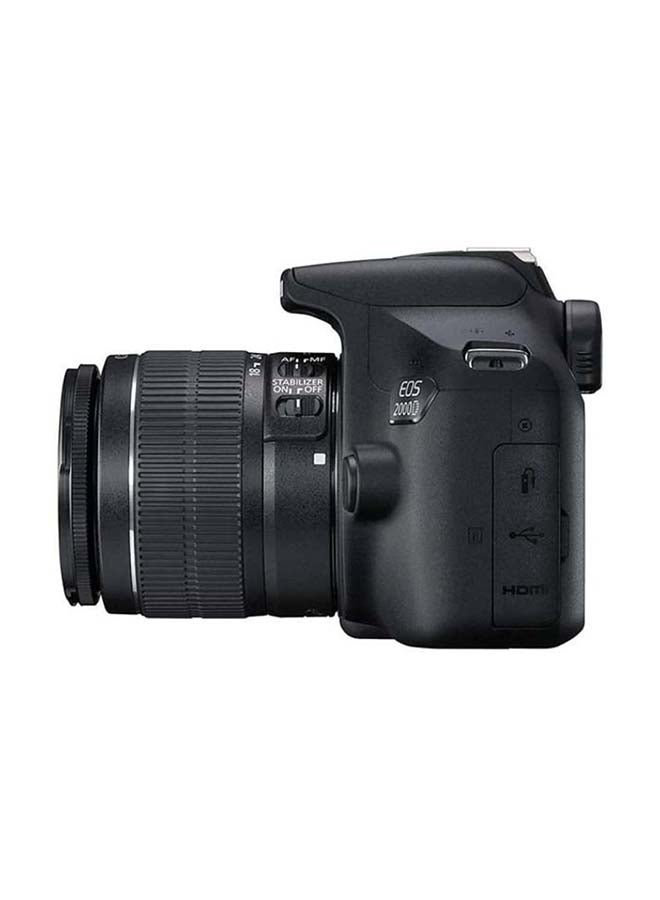 كانون هيكل كاميرا رقمية SLR EOS 2000D باللون الأسود + طقم 18-55 مم DCIII + عدسة EF 50MM 1.8 STM - Image 4